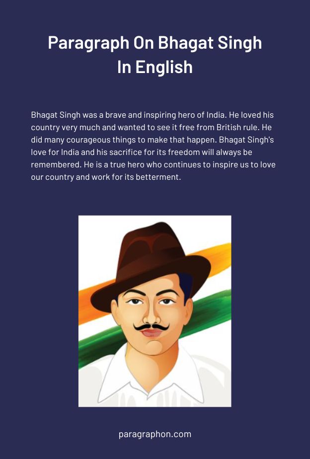 paragraph-on-bhagat-singh
