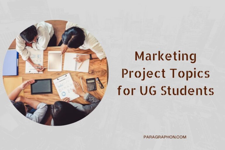 80 Marketing Project Topics For UG Students