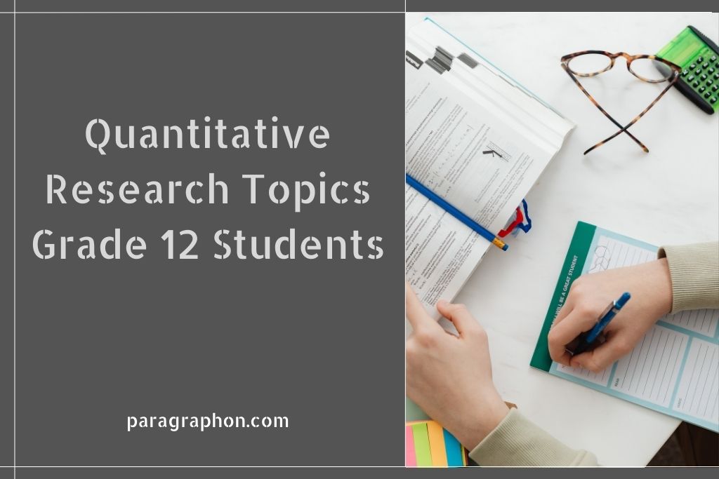 Quantitative Research Topics Grade 12 Students