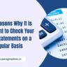 Name Two Reasons Why It Is Important to Check Your Bank Statements on a Regular Basis